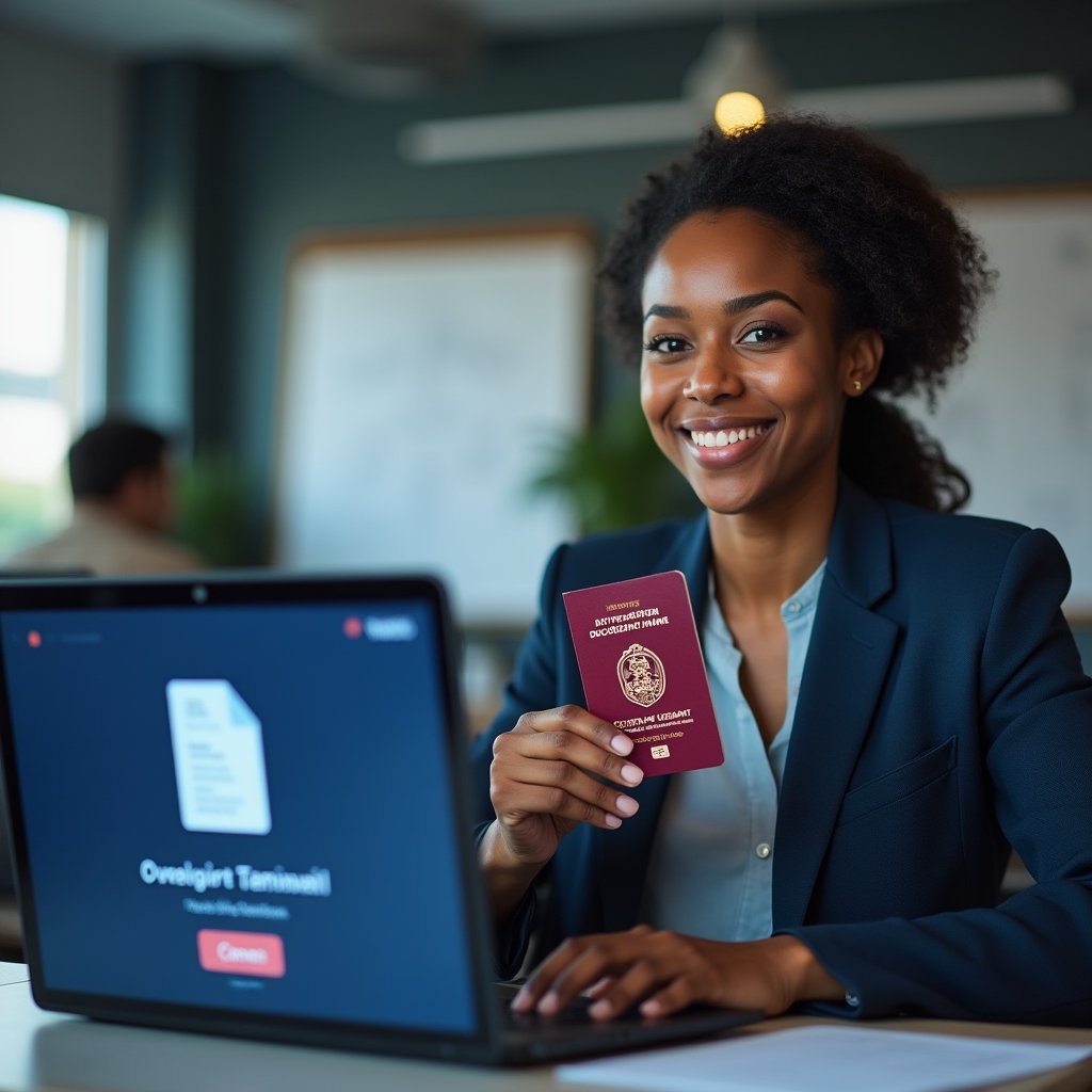 Identity verification process showing document submission and approval workflow